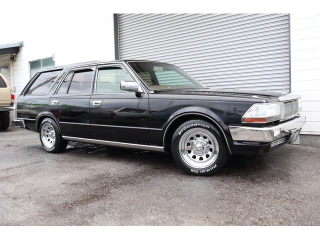 セドリックワゴン SGL サーフスタイル アイアンバンパー LEDヘッドライト 新品クリアバンパーマーカー 新品デイトナクローム 新品BFグッドリッジホワイトレター タイミングベルト交換済み(9枚目)