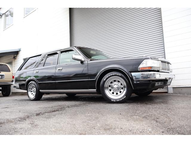 セドリックワゴン SGL サーフスタイル アイアンバンパー LEDヘッドライト 新品クリアバンパーマーカー 新品デイトナクローム 新品BFグッドリッジホワイトレター タイミングベルト交換済み(10枚目)