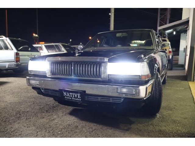 セドリックワゴン SGL サーフスタイル アイアンバンパー LEDヘッドライト 新品クリアバンパーマーカー 新品デイトナクローム 新品BFグッドリッジホワイトレター タイミングベルト交換済み(34枚目)