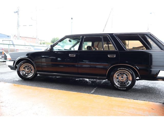 セドリックワゴン SGL サーフスタイル アイアンバンパー LEDヘッドライト 新品クリアバンパーマーカー 新品デイトナクローム 新品BFグッドリッジホワイトレター タイミングベルト交換済み(47枚目)