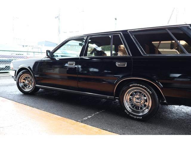 セドリックワゴン SGL サーフスタイル アイアンバンパー LEDヘッドライト 新品クリアバンパーマーカー 新品デイトナクローム 新品BFグッドリッジホワイトレター タイミングベルト交換済み(51枚目)