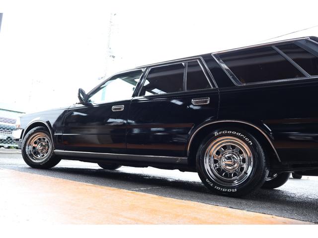 セドリックワゴン SGL サーフスタイル アイアンバンパー LEDヘッドライト 新品クリアバンパーマーカー 新品デイトナクローム 新品BFグッドリッジホワイトレター タイミングベルト交換済み(52枚目)