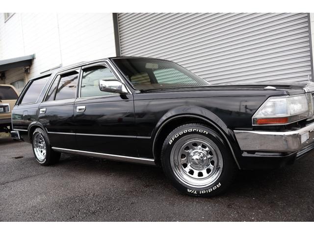 セドリックワゴン SGL サーフスタイル アイアンバンパー LEDヘッドライト 新品クリアバンパーマーカー 新品デイトナクローム 新品BFグッドリッジホワイトレター タイミングベルト交換済み(56枚目)