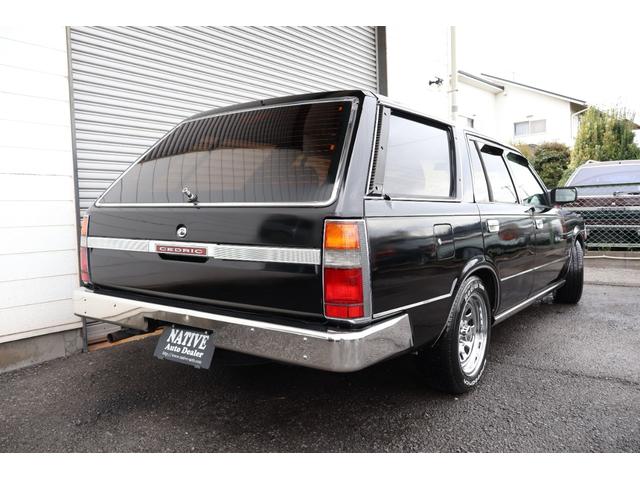 セドリックワゴン SGL サーフスタイル アイアンバンパー LEDヘッドライト 新品クリアバンパーマーカー 新品デイトナクローム 新品BFグッドリッジホワイトレター タイミングベルト交換済み(58枚目)