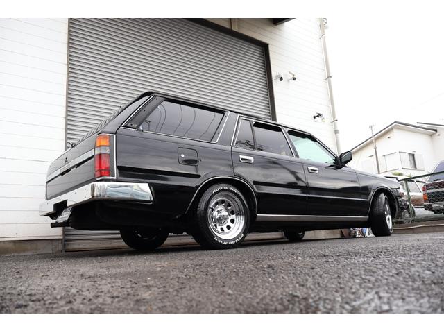 セドリックワゴン SGL サーフスタイル アイアンバンパー LEDヘッドライト 新品クリアバンパーマーカー 新品デイトナクローム 新品BFグッドリッジホワイトレター タイミングベルト交換済み(62枚目)