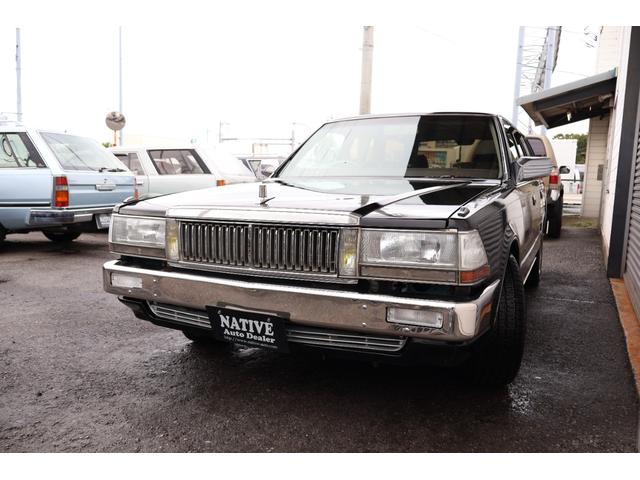 セドリックワゴン SGL サーフスタイル アイアンバンパー LEDヘッドライト 新品クリアバンパーマーカー 新品デイトナクローム 新品BFグッドリッジホワイトレター タイミングベルト交換済み(64枚目)