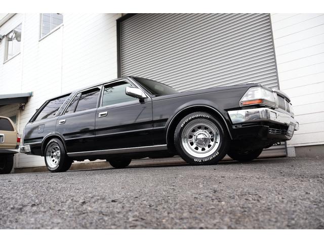 セドリックワゴン SGL サーフスタイル アイアンバンパー LEDヘッドライト 新品クリアバンパーマーカー 新品デイトナクローム 新品BFグッドリッジホワイトレター タイミングベルト交換済み(67枚目)