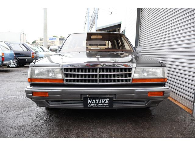 グロリアワゴン ＳＧＬ　サーフスタイル　新品ＮｅｏＭｏｏｎ１４ｉｎ　新品ホワイトリボンタイヤ　ＬＥＤヘッドライト　ウッドステアリング　ローダウン　タイミングベルト交換済み（13枚目）