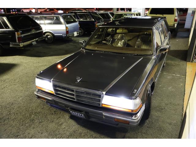 グロリアワゴン ＳＧＬ　サーフスタイル　新品ＮｅｏＭｏｏｎ１４ｉｎ　新品ホワイトリボンタイヤ　ＬＥＤヘッドライト　ウッドステアリング　ローダウン　タイミングベルト交換済み（35枚目）