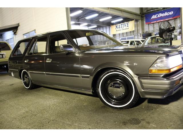 グロリアワゴン ＳＧＬ　サーフスタイル　新品ＮｅｏＭｏｏｎ１４ｉｎ　新品ホワイトリボンタイヤ　ＬＥＤヘッドライト　ウッドステアリング　ローダウン　タイミングベルト交換済み（36枚目）