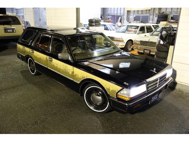 グロリアワゴン ＳＧＬリミテッド　サーフスタイル　ベンチシート　コラムオートマ　ウッドデカール　　新品ＮｅｏＭｏｏｎ　新品ホワイトリボンタイヤ　ＬＥＤヘッドライト　インダッシュＨＤＤナビ地デジ　ＥＴＣ　タイミングベルト交換済み（32枚目）