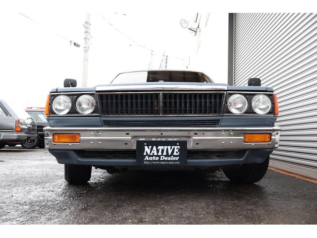 セドリックワゴン SGL マットスタイリング 丸目4灯フェイス アイアンバンパー オーバーフェンダー デイトナブラック INCEPTIONホワイトレター LEDヘッドライト レカラステアリング ETC タイミングベルト交換済み(14枚目)