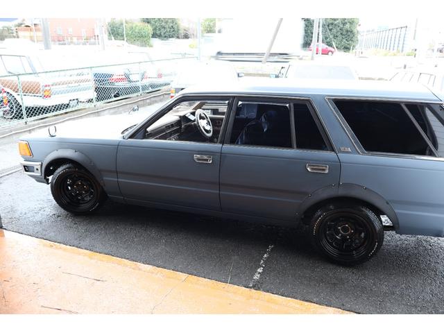 セドリックワゴン SGL マットスタイリング 丸目4灯フェイス アイアンバンパー オーバーフェンダー デイトナブラック INCEPTIONホワイトレター LEDヘッドライト レカラステアリング ETC タイミングベルト交換済み(55枚目)