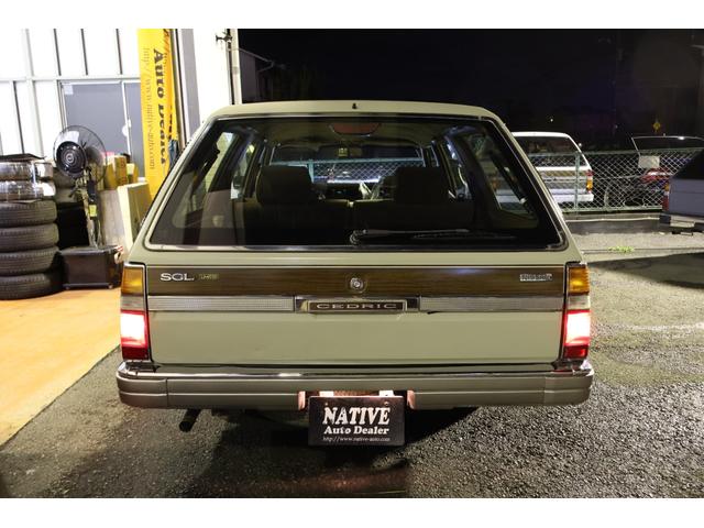 セドリックワゴン ＳＧＬリミテッド　サーフスタイル　ベンチシート　コラムオートマ　新品ＮｅｏＭｏｏｎ１５ｉｎ　新品ホワイトリボンタイヤ　ＬＥＤヘッドライト　ＥＴＣ　最終モデル　タイミングベルト交換済み（46枚目）