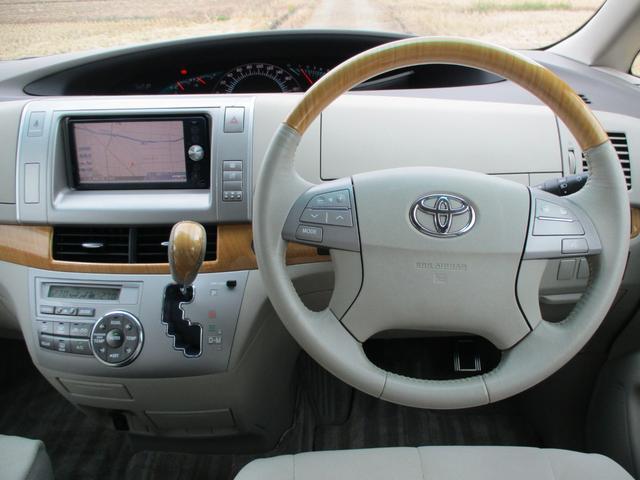 エスティマ ２．４アエラス　Ｇエディション　純正地デジＨＤＤナビ　ＤＶＤ再生　Ｂｌｕｅｔｏｏｔｈオーディオ　後席フリップダウンモニター　両側パワースライドア　ディスチャージ　スマートキー　寒冷地仕様（9枚目）