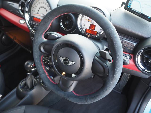 MINI クーパーS クラブマン 希少色カイトブルー 走行29800km ウルトラスエードステアリング パドルシフト KENWOODナビ アームレスト 後期モデル HID 純正16インチAW ターボ ETC 取説 記録簿 スぺアキー(14枚目)