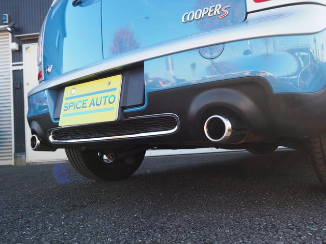 MINI クーパーS クラブマン 希少色カイトブルー 走行29800km ウルトラスエードステアリング パドルシフト KENWOODナビ アームレスト 後期モデル HID 純正16インチAW ターボ ETC 取説 記録簿 スぺアキー(32枚目)