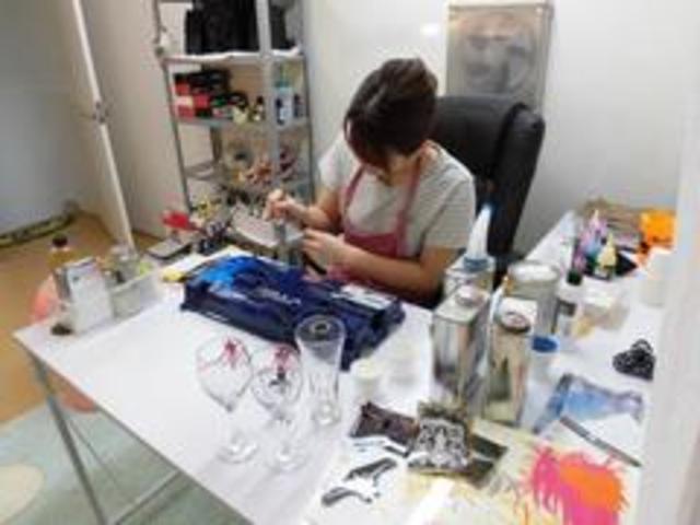 またＧＡＲＧＥ武蔵２Ｆ☆エアーブラシＭＩＺＵＫＩ☆ではエア−ブラシやピンストライプの注文も承っています！看板などもお問い合わせ下さい♪