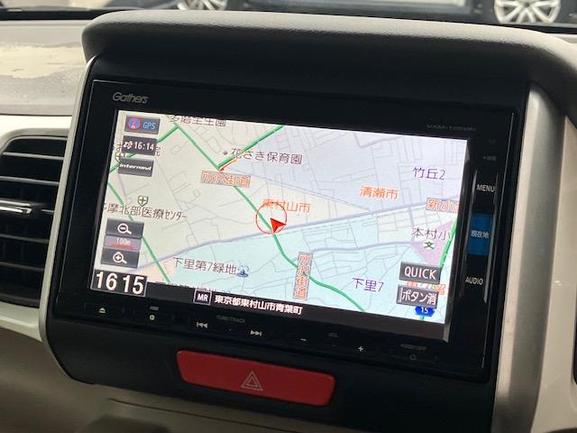 Ｎ－ＢＯＸ ２トーンカラースタイル　ＧターボＳＳパッケージ　衝突軽減　オートクルーズ　両側電動　ナビ　ワンセグ　Ｂカメラ　ＥＴＣ　ＨＩＤ　１４インチＡＷ　キーレス　ＡＢＳ　電格ミラー　ベンチシート　ＣＤ　ＤＶＤ再生　運転席エアバッグ　助手席エアバッグ　エアコン（4枚目）