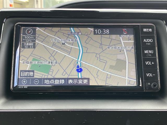 ノア X 衝突軽減 レーンキープ オートクルーズ 片側電動 ナビ フルセグ Bカメラ Bluetoothオーディオ ETC2.0 Iストップ LEDヘッドライト キーレス 禁煙車 3列 フルフラット ABS(4枚目)