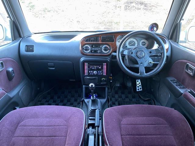 ジーノターボ 5速MT・車高調・社外エアクリ・ブースト計・raidステアリング・社外アルミホイール・ETC・clarionオーディオ・RAZOシフトノブ(10枚目)