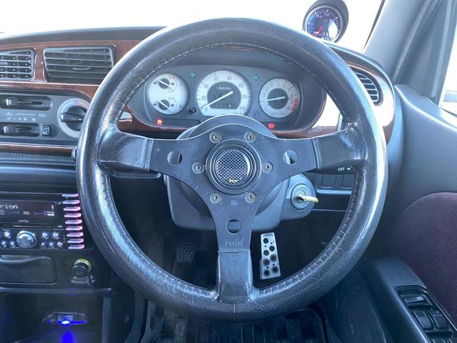 ジーノターボ 5速MT・車高調・社外エアクリ・ブースト計・raidステアリング・社外アルミホイール・ETC・clarionオーディオ・RAZOシフトノブ(20枚目)