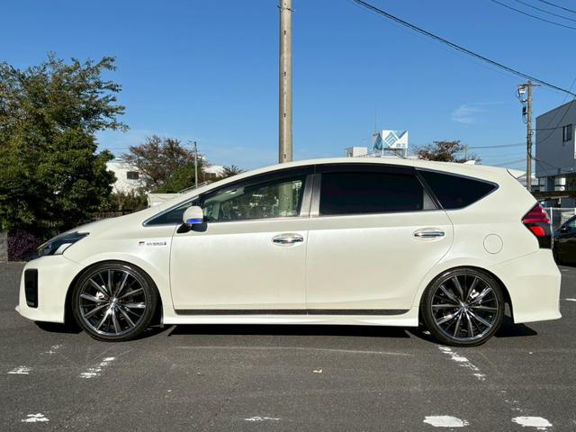 プリウスアルファ Sツーリングセレクション・GRスポーツ 全国1年保証・ユーザー買取車両・純正ナビ・地デジTV・バックカメラ・ハーフレザーシート・ETC2.0・社外19インチアルミ・車高調・スマートキー・プッシュスタート・LEDヘッドライト・フォグ(63枚目)