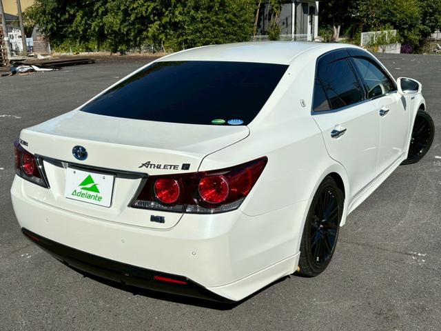 クラウンハイブリッド アスリートS 全国1年保証・ユーザー買取車両・メーカーナビ・地デジTV・バックカメラ・サンルーフ・黒レザーシート・F、Rスポイラー・クルーズコントロール・スマートキー・プッシュスタート・ETC・シートヒーター(57枚目)