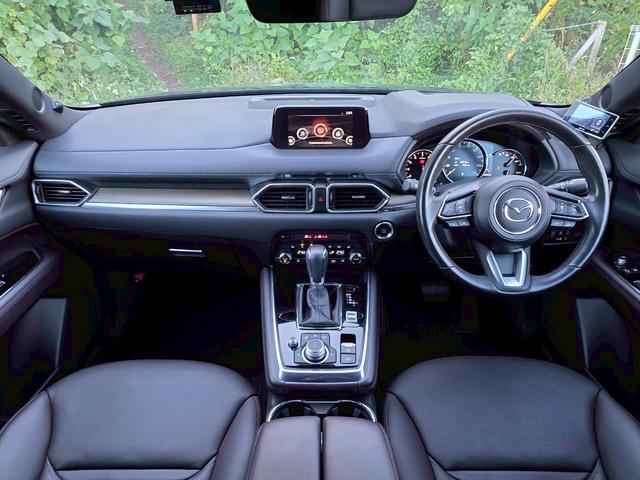 CX-8 25T Lパッケージ 全国1年保証・ブラウンレザーシート・純正ナビ・全方位カメラ・地デジTV・ドライブレコーダー・シートヒーター・ハンドルヒーター・19インチアルミホイール・LEDヘッドライト・ETC・パワーバックドア(10枚目)