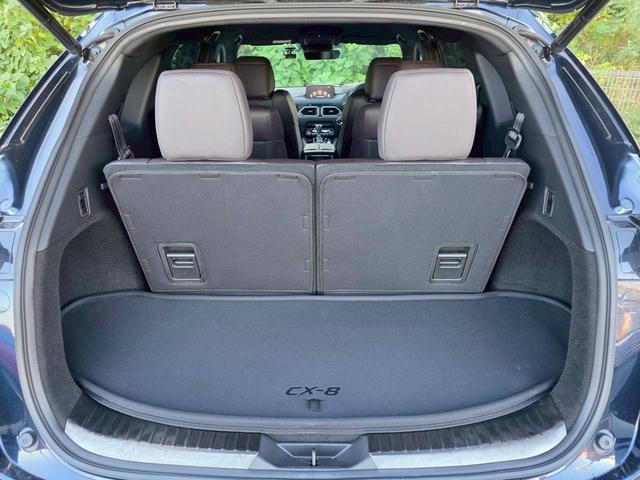 CX-8 25T Lパッケージ 全国1年保証・ブラウンレザーシート・純正ナビ・全方位カメラ・地デジTV・ドライブレコーダー・シートヒーター・ハンドルヒーター・19インチアルミホイール・LEDヘッドライト・ETC・パワーバックドア(50枚目)