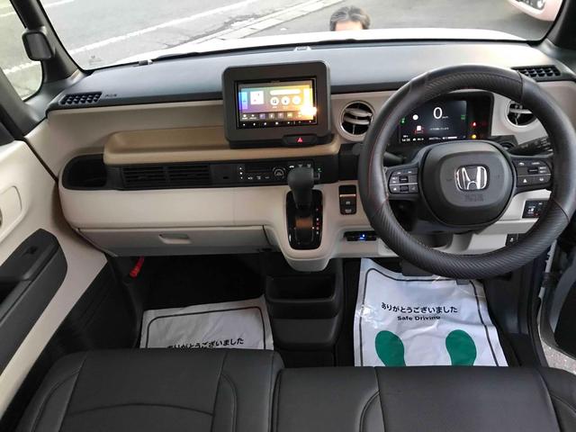 N-BOX ベースグレード 前後ドライブレコーダー ETC ナビ バックカメラ 両側スライド・片側電動 TV オートクルーズコントロール レーンアシスト 衝突被害軽減システム LEDヘッドランプ 革調シートカバー(2枚目)