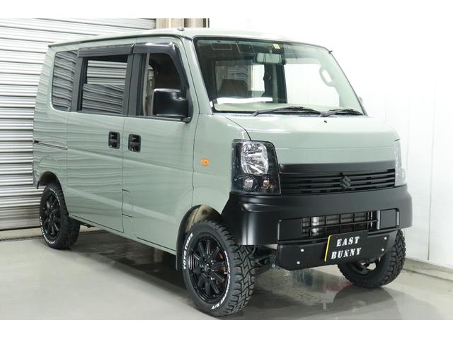 ＪＰターボ　４ＷＤ　四駆　新品　リフトアップサス　ＭＴタイヤ　アルミ　ワンオフバンパー　スキッドバンパー　ヘッドライト加工　アーバンカーキ　オールペイント　前後カメラ　ミラー型　ドライブレコーダー　フルセグ(3枚目)