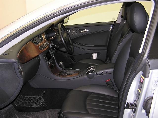 CLS350 サンルーフ 黒革 純正ナビ ETC HID(6枚目)