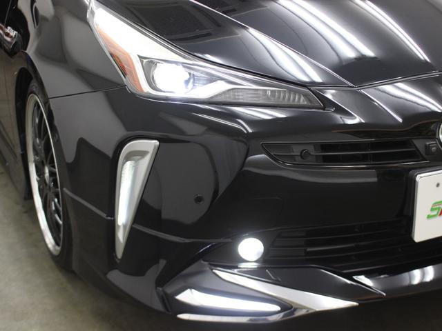 プリウス Aツーリングセレクション ロ-ダウン/社外19AW/木目ハンドル/モデリスタエアロ/ACC/ブラインドスポット/レ-ンキ-プ/黒レザ-/シ-トヒ-タ-/ヘッドUPディスプレ-/地デジ/Bカメラ/Fカメラ/Sカメラ/天張り張替済(8枚目)