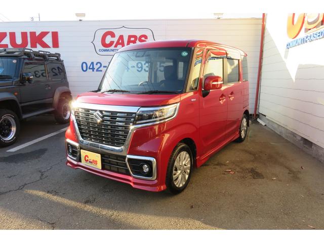 スペーシアカスタム ハイブリッドGS ワンオーナー車 カロッツェリアCDデッキ 前後監視ドライブレコーダー ETC 片側電動ドア バックカメラ 衝突被害軽減システム アイドリングストップ 盗難防止システム Bluetooth(9枚目)