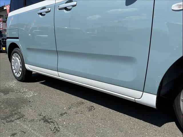 ムーヴキャンバス ストライプスＸ　届出済未使用車　両側パワースライドドア　スマートキー　プッシュスタート　オートライト　オートエアコン　電動格納ミラー　衝突被害軽減ブレーキ　スマートアシスト（20枚目）