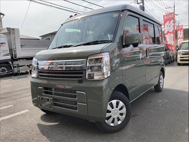 エブリイ ジョインターボ 届出済未使用車 両側スライドドア スマートキー プッシュスタート LEDライト シートヒーター パーキングセンサー オートライト オートハイビーム(2枚目)