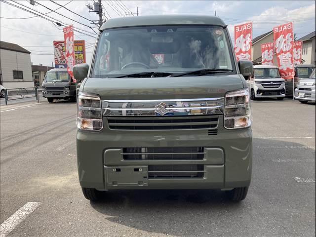 エブリイ ジョインターボ 届出済未使用車 両側スライドドア スマートキー プッシュスタート LEDライト シートヒーター パーキングセンサー オートライト オートハイビーム(3枚目)