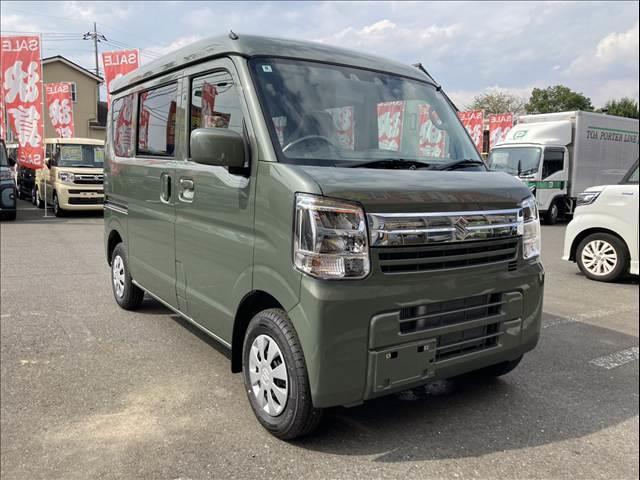 エブリイ ジョインターボ 届出済未使用車 両側スライドドア スマートキー プッシュスタート LEDライト シートヒーター パーキングセンサー オートライト オートハイビーム(4枚目)