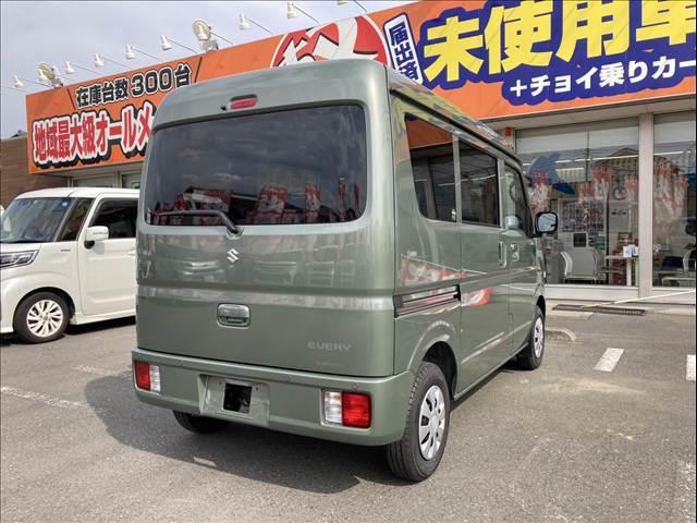 エブリイ ジョインターボ 届出済未使用車 両側スライドドア スマートキー プッシュスタート LEDライト シートヒーター パーキングセンサー オートライト オートハイビーム(6枚目)