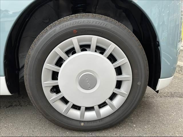 ムーヴキャンバス ストライプスＧ　届出済未使用車　両側パワースライドドア　スマートキー　プッシュスタート　オートライト　オートエアコン　電動格納ミラー　衝突被害軽減ブレーキ　スマートアシスト（12枚目）