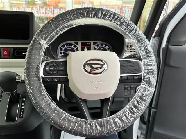 ムーヴキャンバス ストライプスＧ　届出済未使用車　両側パワースライドドア　スマートキー　プッシュスタート　オートライト　オートエアコン　電動格納ミラー　衝突被害軽減ブレーキ　スマートアシスト（20枚目）