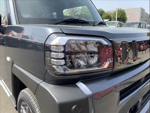 タフト G ダーククロムベンチャー 届出済未使用車 禁煙車 スマートアシスト 衝突被害軽減ブレーキ スマートキー プッシュスタート ステアリングリモコン アダプティブクルーズコントロール クリアランスソナー LEDヘッドランプ(10枚目)