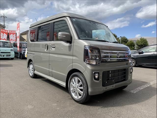 エブリイワゴン ＰＺターボスペシャル　届出済未使用車　両側スライド片側電動スライドドア　スマートキー　プッシュスタート　ＬＥＤライト　シートヒーター　フォグランプ　パーキングセンサー　オートライト　オートハイビーム　オートエアコン（4枚目）