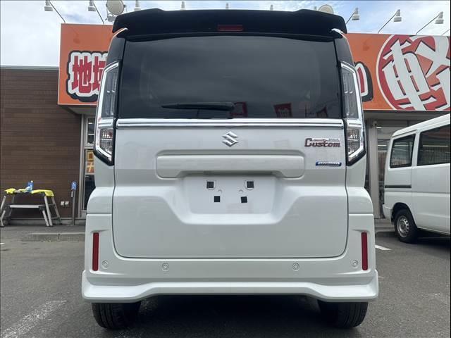 スペーシアカスタム ハイブリッドＸＳ　届出済み未使用車　衝突被害軽減ブレーキ　両側パワースライドドア　オートライト　オートハイビーム　電動パーキングブレーキ　オートブレーキホールド　サーキュレーター　アダプティブクルーズコントローロール（7枚目）