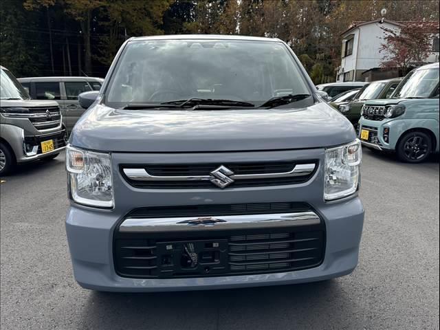 ワゴンＲ ＦＸ　届出済未使用車　後席アンブレラホルダー、衝突軽減ブレーキ、横滑り防止機能、キーレスエントリー、スマートキー　プッシュスタート　インパネＣＶＴ（4枚目）