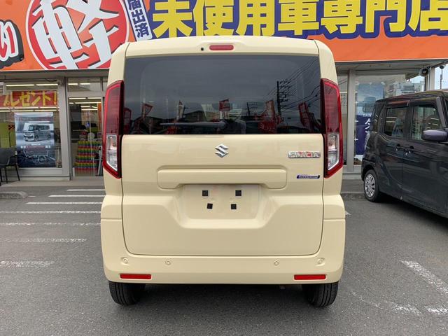 スペーシア ハイブリッドＸ　届出済未使用車　衝突被害軽減ブレーキ　両側パワースライドドア　サーキュレーター　スマートキー　プッシュスタート　サンシェード　電動格納ミラー　パーキングセンサー　オートライト　オートハイビーム（9枚目）