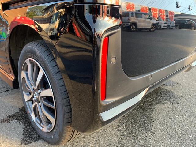 N-BOXカスタム ベースグレード 届出済未使用車 両側スライド片側電動スライドドア スマートキー プッシュスタート バックカメラ 電動パーキングブレーキ オートブレーキホールド オートライト オートエアコン サンシェード(55枚目)