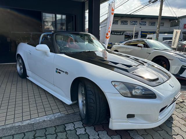 Ｓ２０００ ベースグレード　クラックス車高調、ＳＥＩＢＯＮカーボンボンネット、エンケイ１７インチＡＷ、クスコロールバー、カーボンＧＴウイング（14枚目）