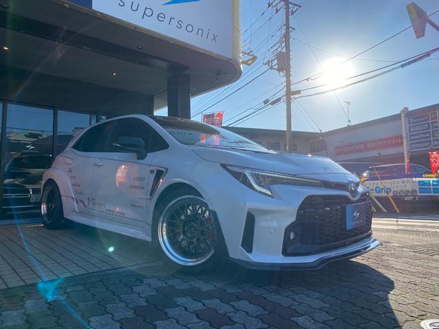 ＧＲカローラ ＲＺ　２０２５年オートサロン出展車両／ＶＡＲＩＳデモカー／ＶＡＲＩＳコラボ・アーミートリックスマフラー／ＨＫＳハイパーマックスＲ／ＶＯＬＫＲＡＣＩＮＧ１８インチＡＷ／ＲＥＣＡＲＯ製ＲＳＧ／純正１０．５型ナビ（16枚目）